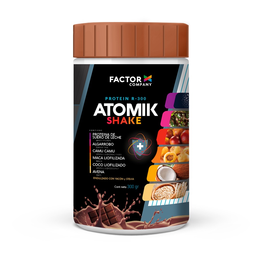 Atomik Shake CHOCOLATE - Pote 300 gr.